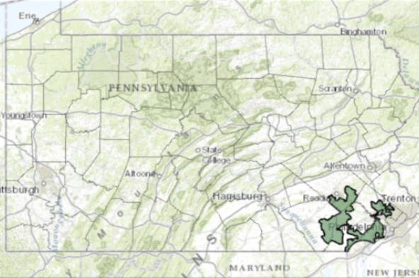 Example of gerrymandered district