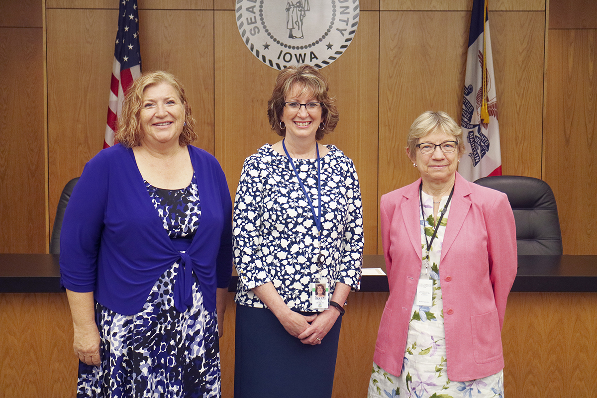 Story County Board of Supervisors from left: Lauris Olson, Lisa Heddens and Linda Murken.