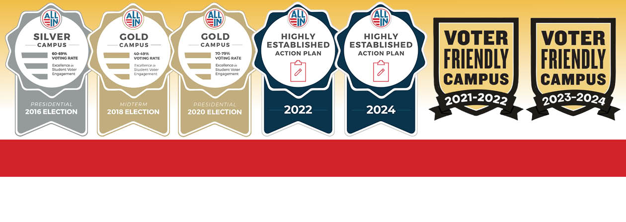ISU adds 2024 Highly Established Action Plan Seal to its voter engagement awards!