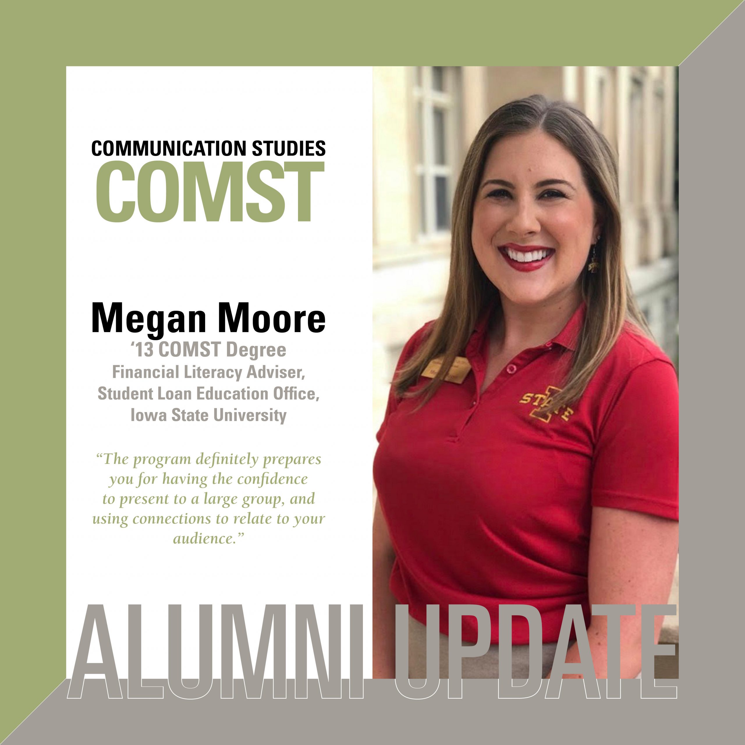 COMST Alumni Megan Moore