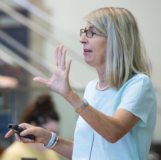 Dr. Cervato lecturing at Iowa State University