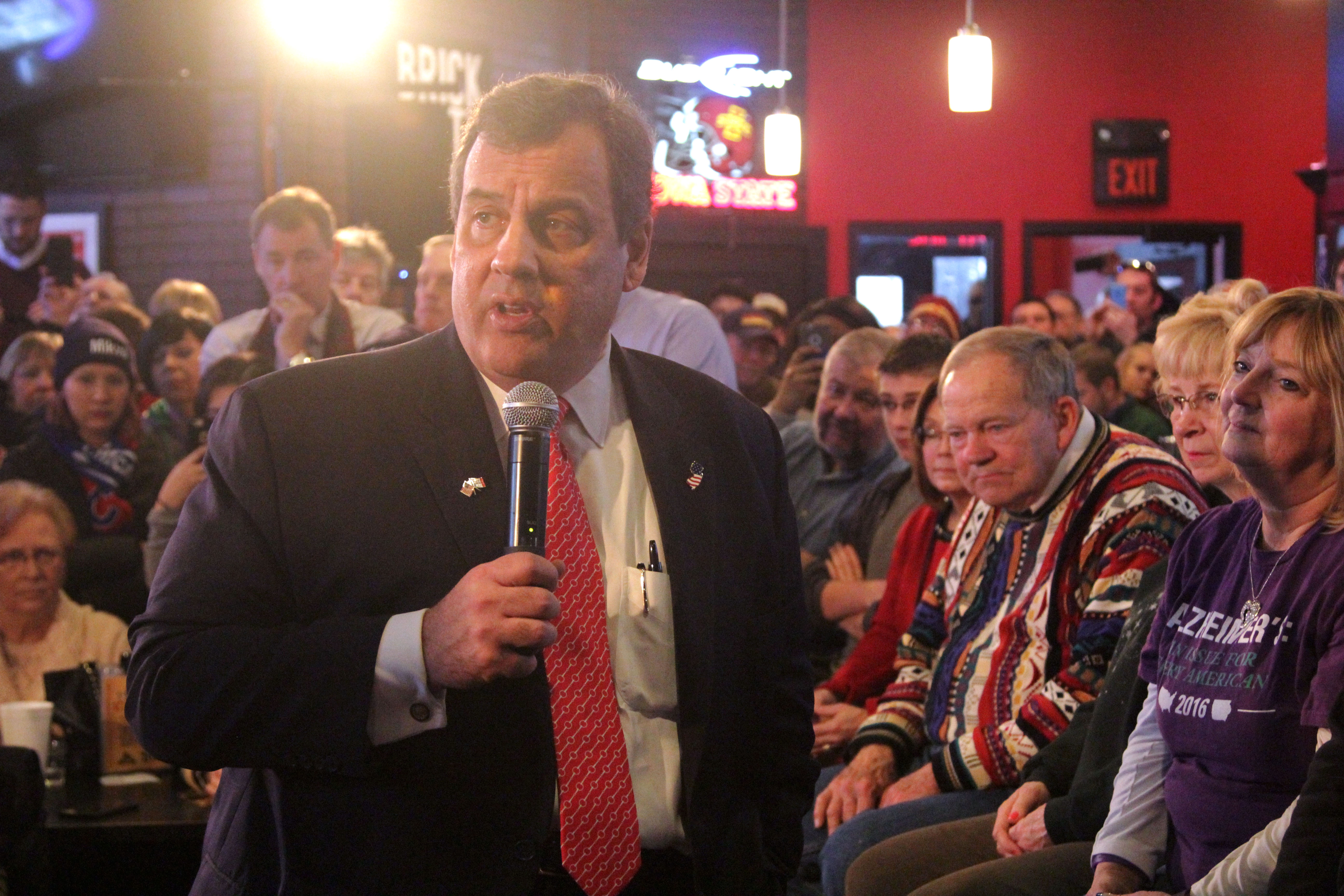 Republican Governor of New Jersey Chris Christie in Ames
