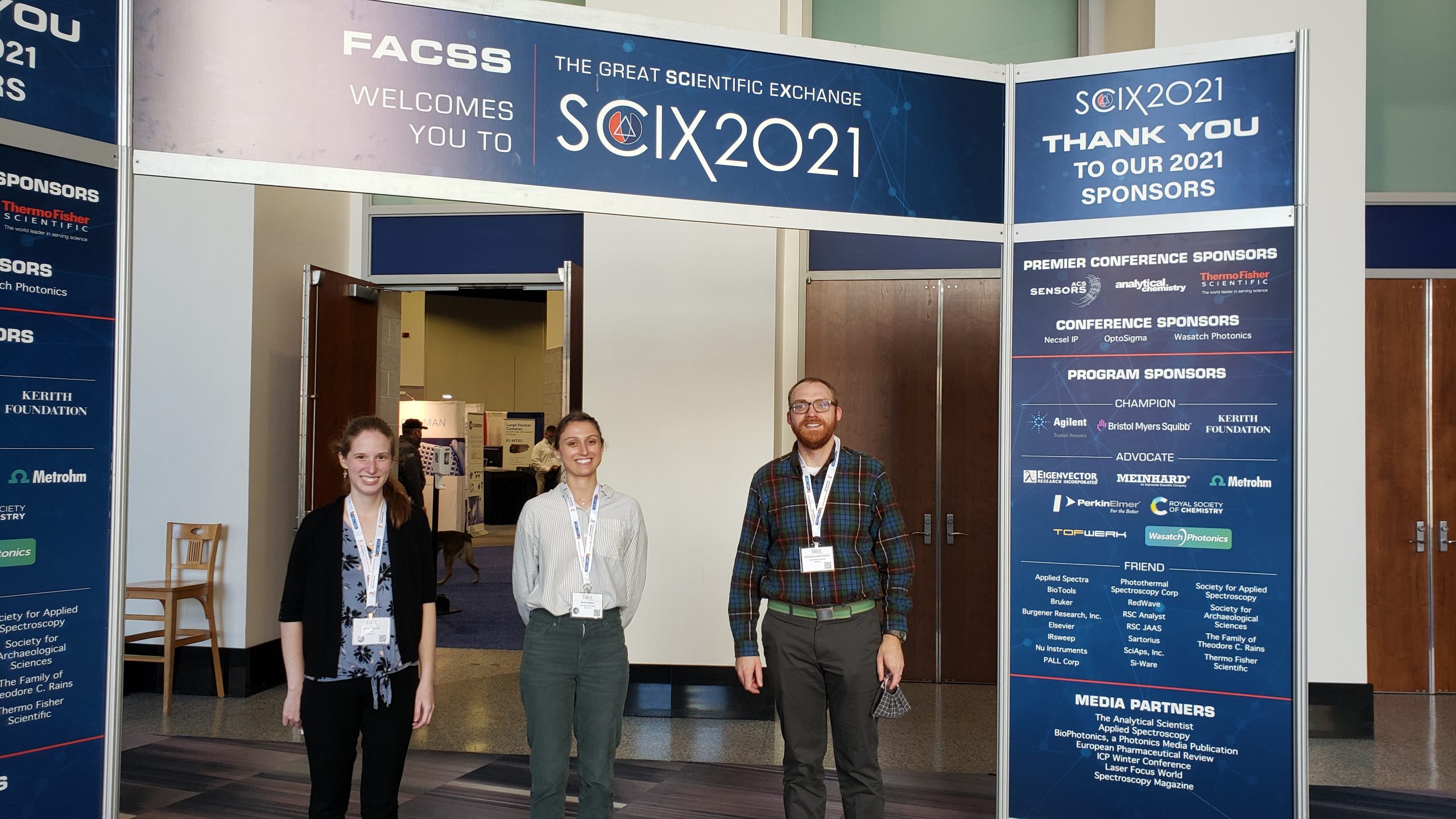 At SciX 2021 -- our first in-person conference as a group!