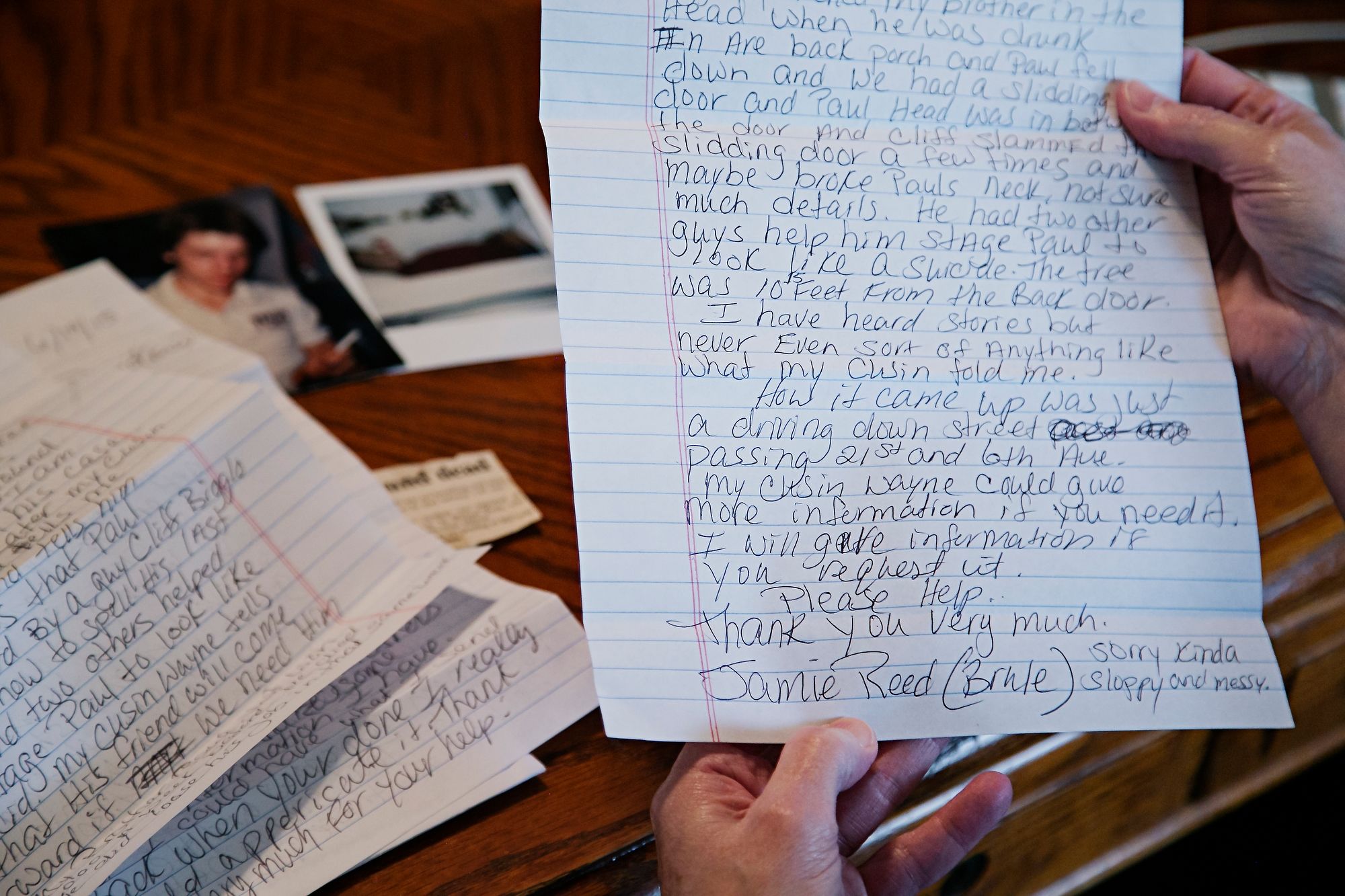Jody Ewing shares a past letter from someone requesting her help on a cold case.