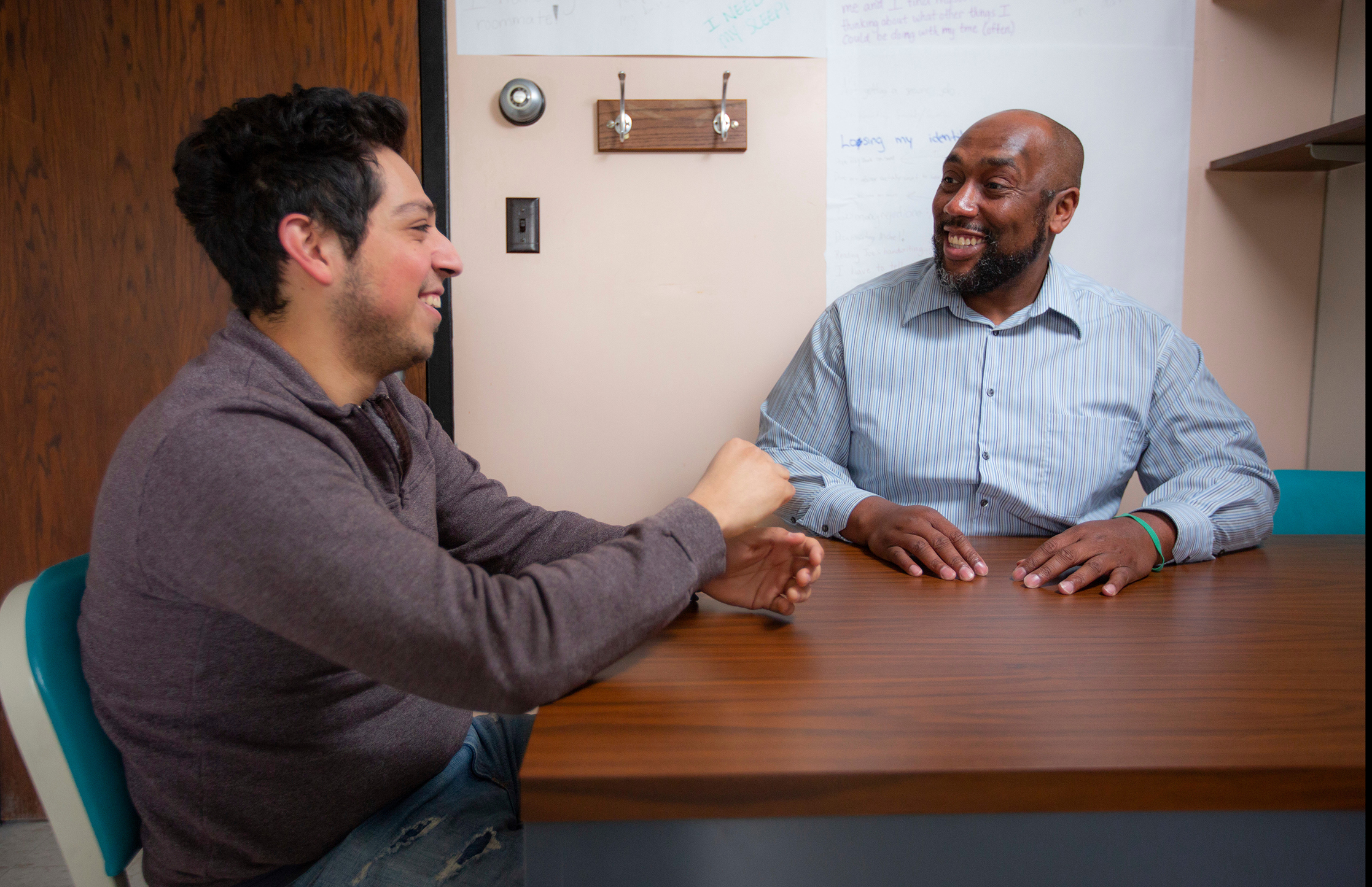 Professor meets with student