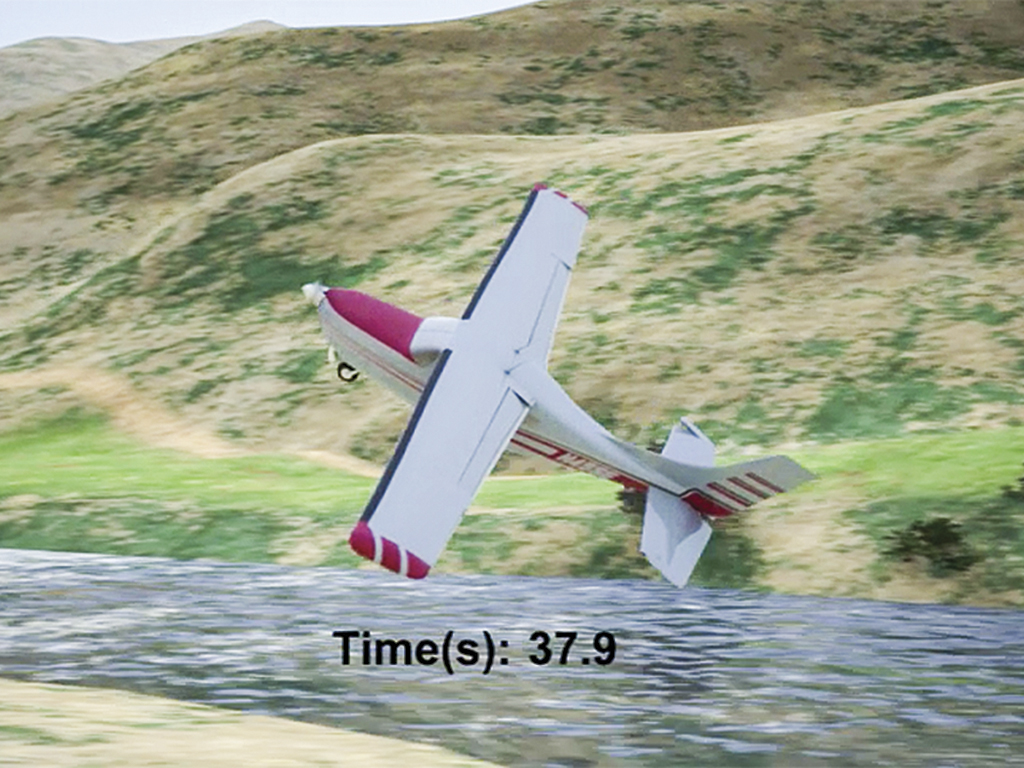 aircraft crashing into hillside