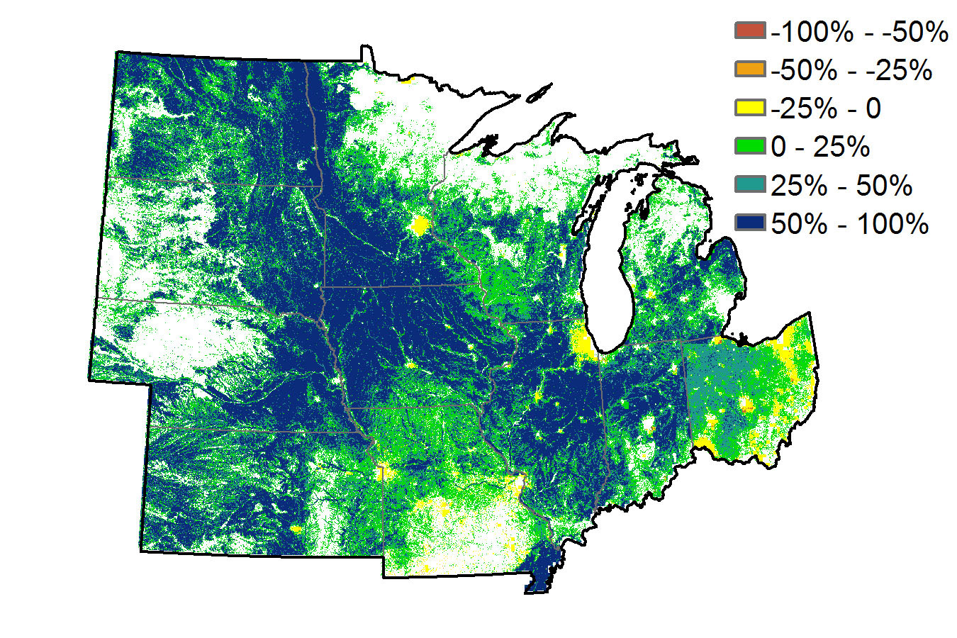 Chart of the midwest.