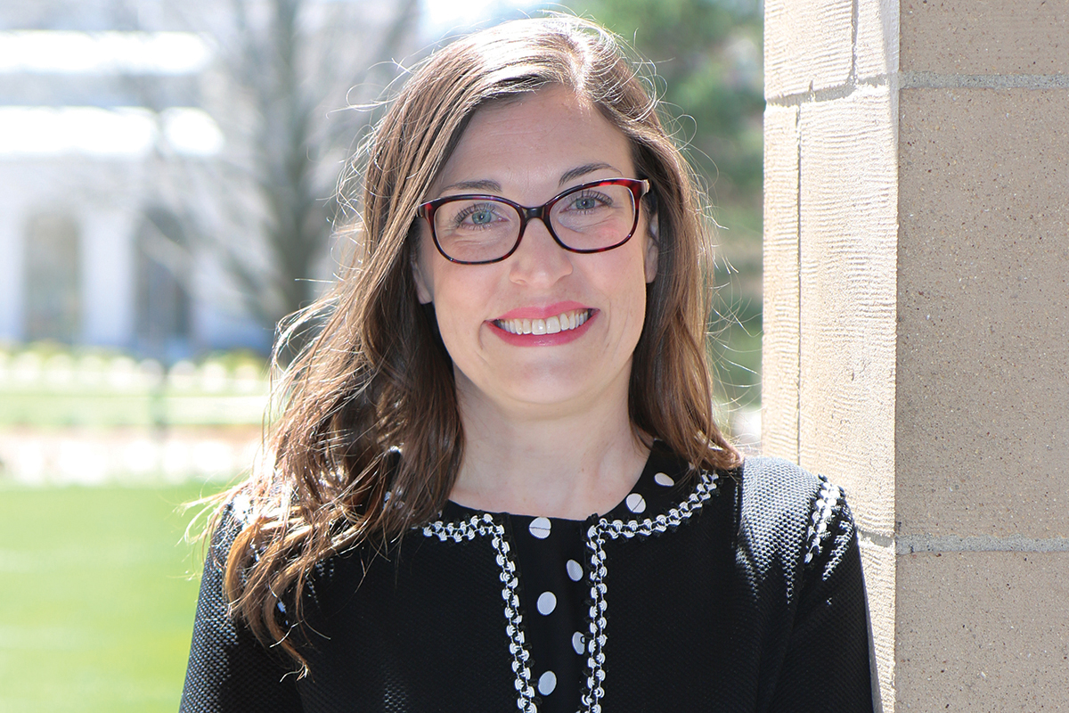 A headshot of Kira Barclay on campus.