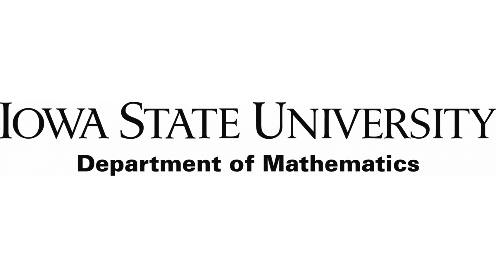 Iowa State University Mathematics namplate