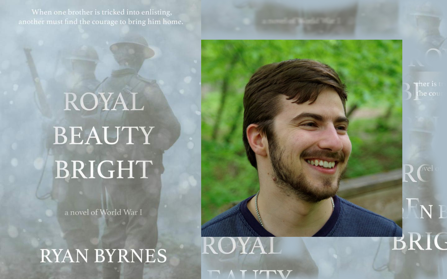 Cover of book Royal Beauty Bright with author's face Ryan Byrnes next to it