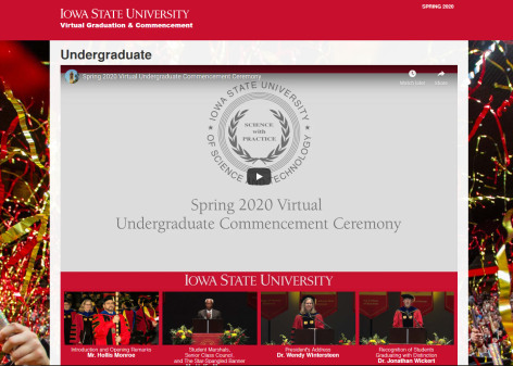 Spring Convocation Ceremony seal with photos