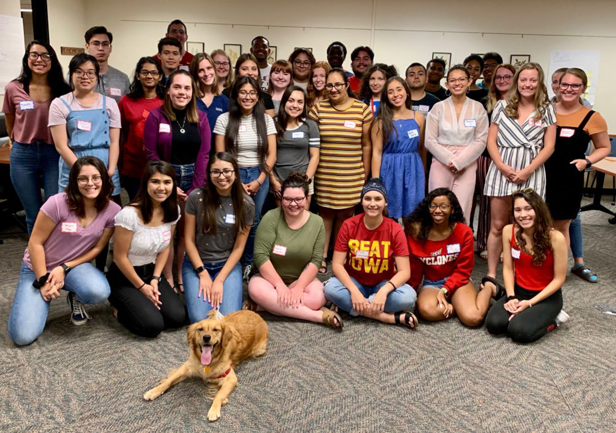 Group of 40 STEM Scholars pose for a photo