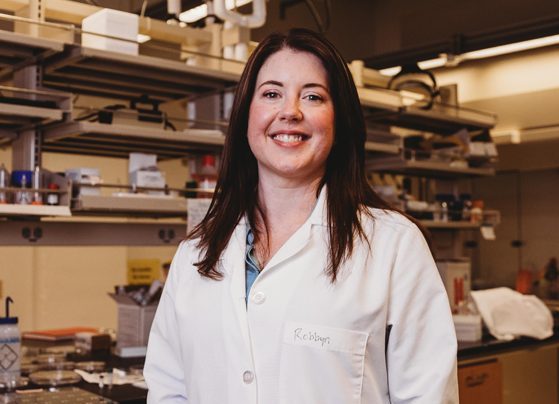 Assistant Professor Robbyn Anand in her chemistry lab