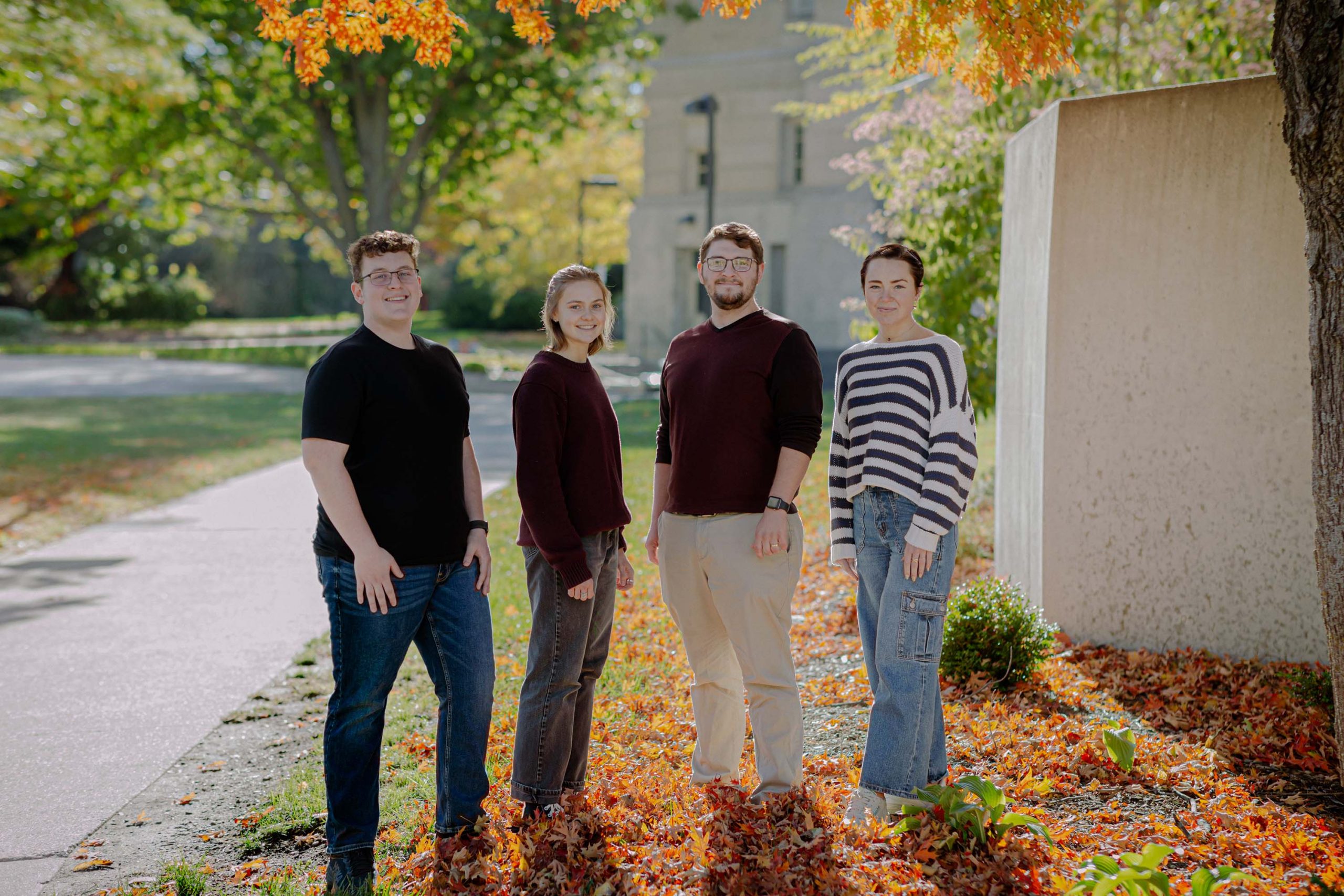 Left to right: Jonathan Zugay, Hailey Stone, Dylan Miller, Eleanor Chalstrom