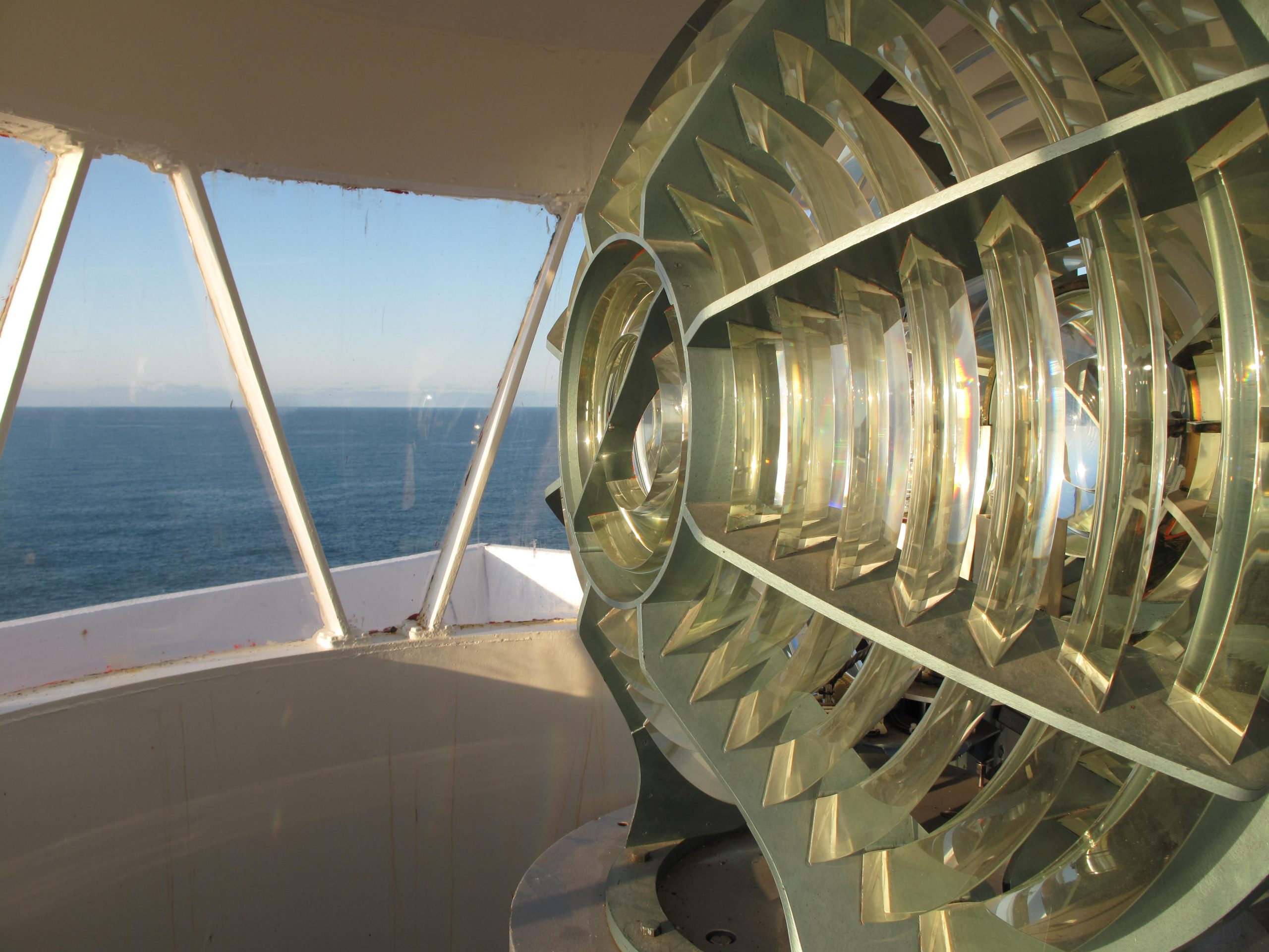 View inside lighthouse