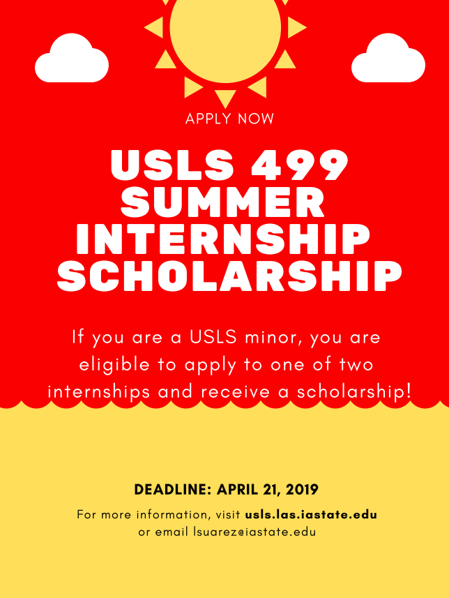 Summer Internship Scholarships Available! • U.S. Latino/a Studies