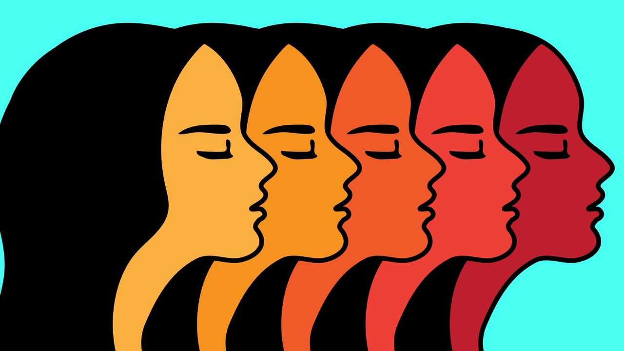 illustration of a group of female faces
