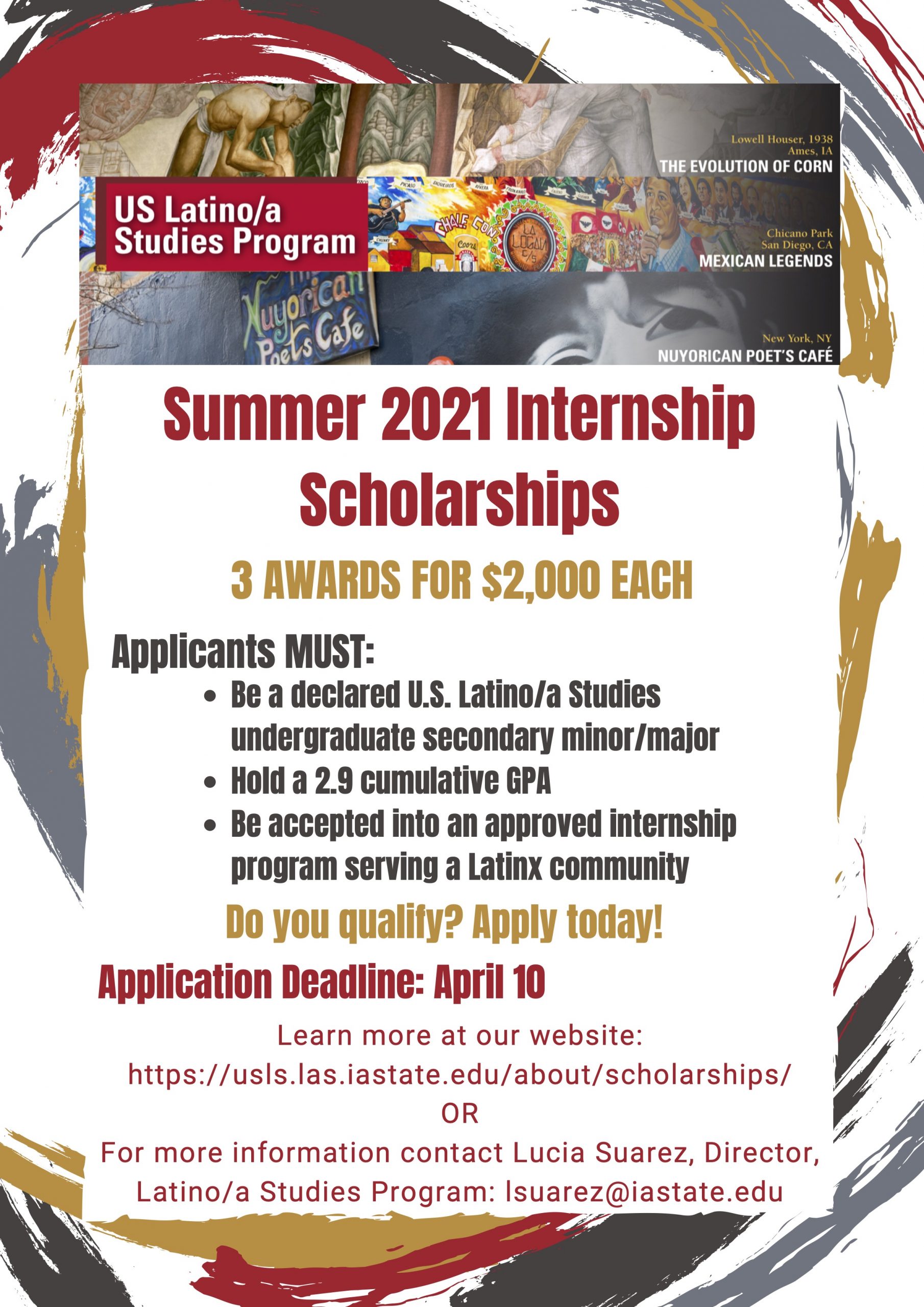 summer 2021 internship scholarships folder