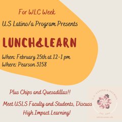 Graphic promoting a lunch and learn
