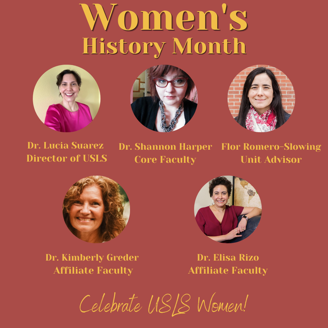 Graphic representing Womens History Month