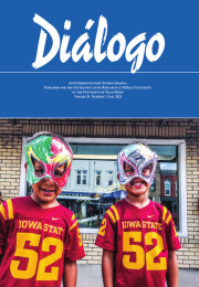 Screenshot of literary magazine Dialogo
