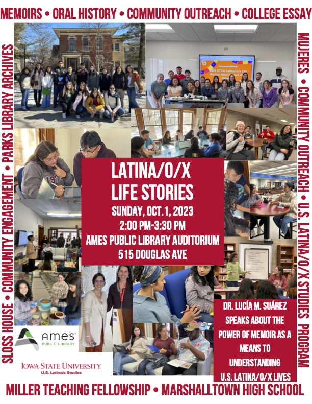 Latin/o/x life stories advertisement