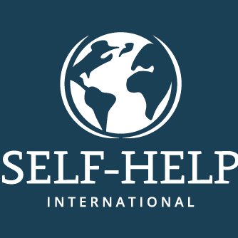 Self-Help International logo of a globe